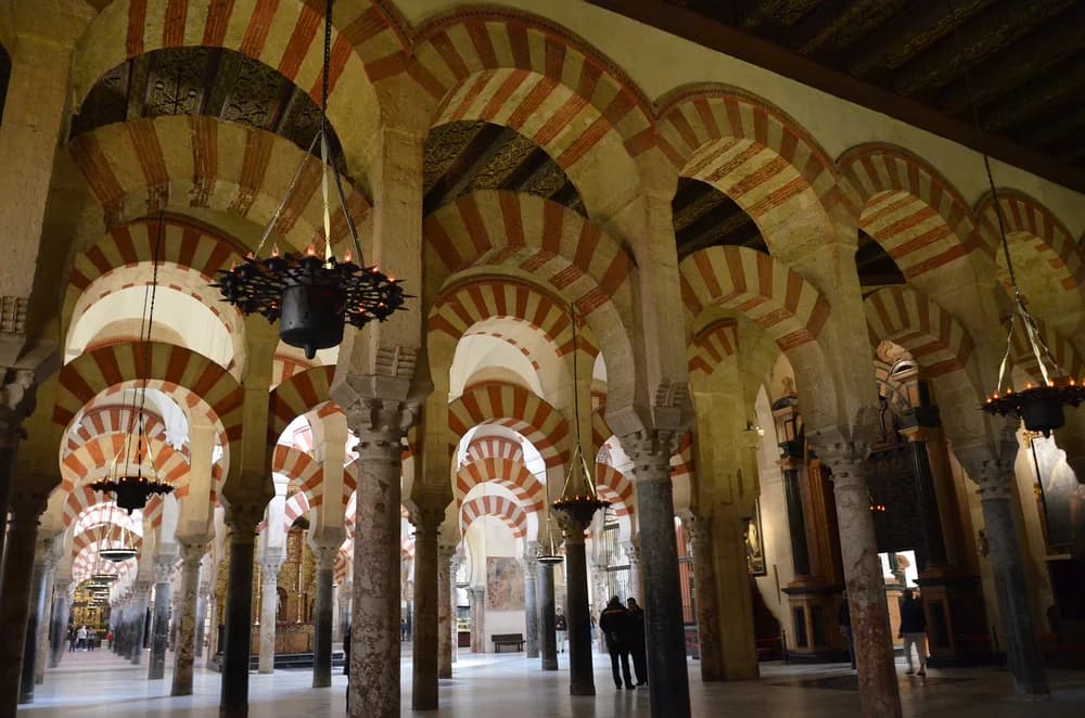 The arches of the Mezquita of Cordoba